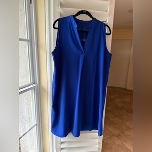 Sleeveless Royal Blue Dress